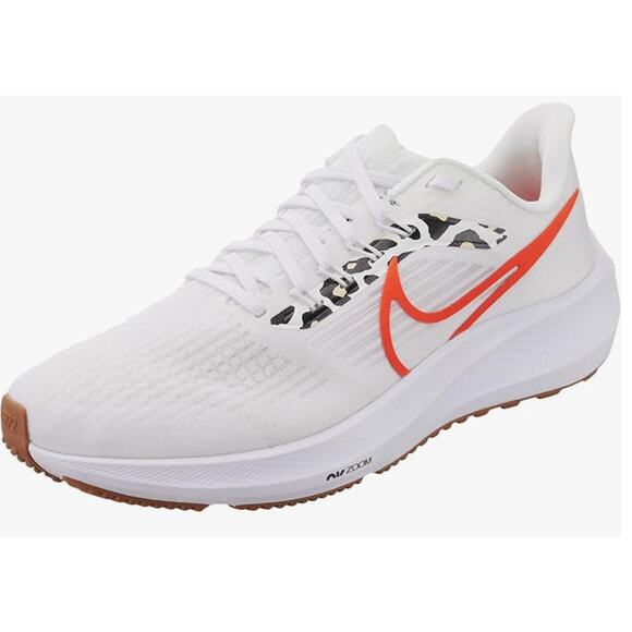 NIKE Women's air zoom Pegasus 39, White Team Orange Platinum Tint, 6 - Picture 1 of 10